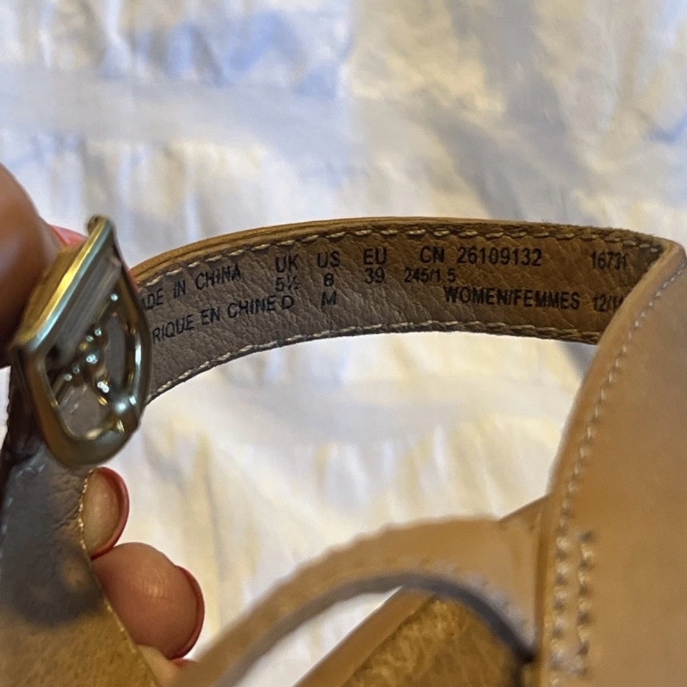 Clark’s cushioned Floral Navy Wedge Sandals 8M - Picture 11 of 12